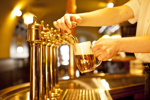 Bartender Pouring Beer Bartender Pouring Beer